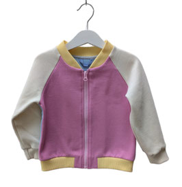 Stella - Sweatjacke colorblock pink/hellblau/creme