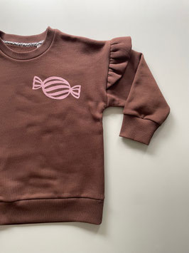 Sandy - Sweatpulli braun mit Flügelchen