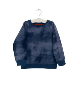 Olaf - Sweatpulli batik blau gemustert