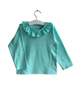 Jasmin - Shirt mint mit Volants