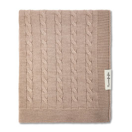 Coperta Treccia Beige
