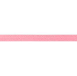 Roze biaisband van katoen 20 mm op 5 meter kaartje