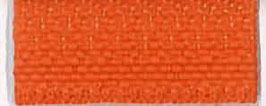 Oranje rits met zilver kleurig metaal niet deelbaar