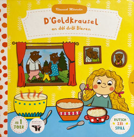 D'Goldkrausel an déi dräi Bieren (Serie: Klassesch Märercher - Pappbillerbuch)