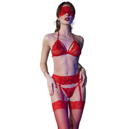 Conjunto rojo 4 piezas