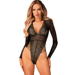 Body encaje con mangas