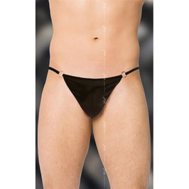 Tanga negro con anillas