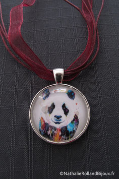 Collier Panda multicolore