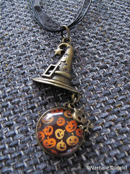 Collier "SORCIER-CITROUILLES"