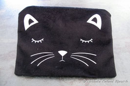 Pochette en velours "CHAT"