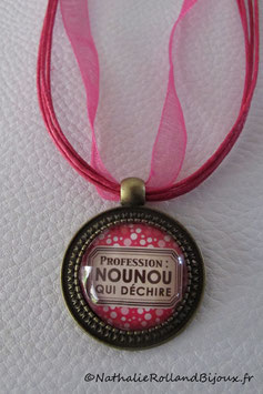 Collier " Profession nounou qui déchire"