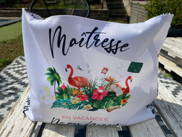 Sac de plage"Maîtresse en vacances"