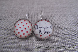 Boucles d'oreilles "Love"