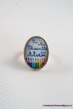 Bague "La plus chouette des atsem"