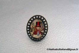 Bague "Femme chapeau"