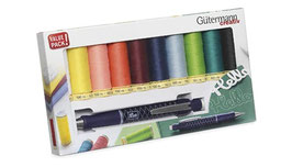 10 Spulen Gütermann Allesnähgarn 100m + Prym Minenstift extra fein