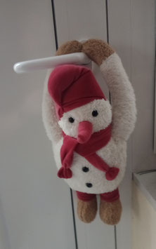 Schneemann als Türgriffhänger Nähpackung