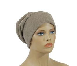 Beanie Mütze Fleecemütze taupe Tabea