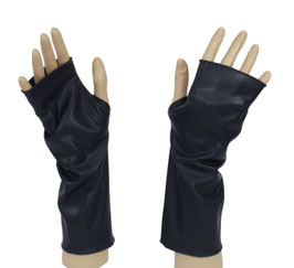 Armstulpen Leder blau Blair