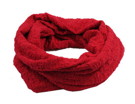 Loop Schal Jacquard Muster rot