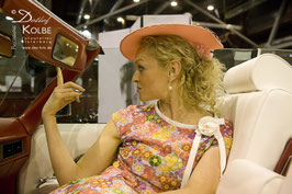 Vintage Hut der 30er - 40er Jahre koralle