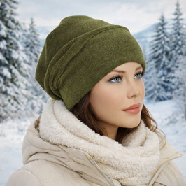 Fleece Mütze olivgrün Olivia