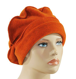 Baskenmütze Fleecemütze Barettmütze orange Poppy