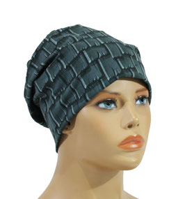 Kopfbedeckung Beanie Mütze blaugrau Egon