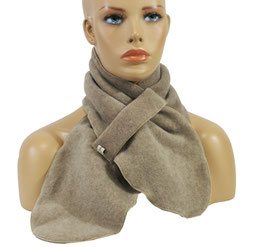 Fleeceschal Steckschal taupe Tabea
