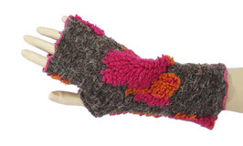 Winterstulpen Daumenloch taupe pink Ellis
