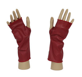 Armstulpen Leder rot Rosi
