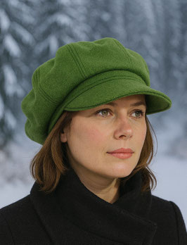 Ballonmütze Walkmütze grün