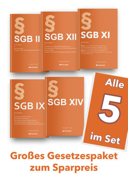 Sozialgesetzbücher im Set zum Sparpreis: SGB II, SGB IX, SGB XI, SGB XII, SGB XIV - Nr. 328