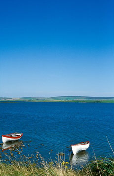 Zwei Boote, Orkney-Inseln, Briefkarte