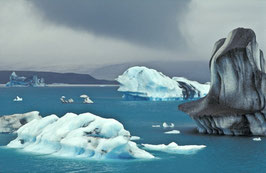 Eisberge auf dem Jökulsárlón, Briefkarte