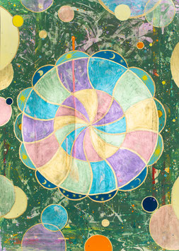 Malerei "Weltall-Mandala"