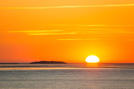 Strahlender Sonnenuntergang, Briefkarte