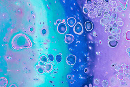 Kunstpostkarte "Wasserblasen"