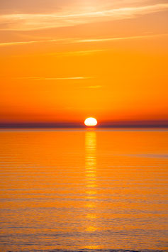 Sonnenuntergang über der Ostsee, Briefkarte