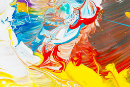 Kunstpostkarte "Bunte Farben"
