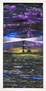 Malerei "Ein Licht in der Nacht"