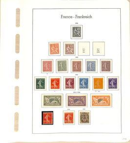 FRANCE: superbe collection de timbres de France en album Leuchtturm nombreux ** TTB