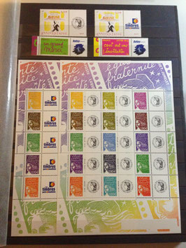 FRANCE: rare collection de timbres et blocs personnalisés 2000/2008