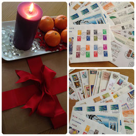 IDÉE CADEAUX DE NOËL n°3: grande pochette d'enveloppes 1° jour / FDC dt grand format