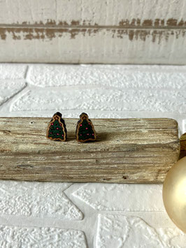 Weihnachtsbaum-Ohrringe aus Holz "Christmas Tree"