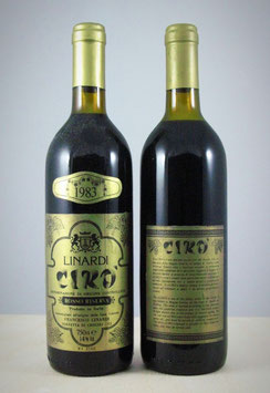 Cirò Doc Rosso Superiore Riserva 1983 - Bottiglia bordolese da 750 ml