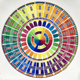 Crescent Colour Wheel Art Print