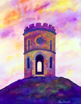 Sunset at Solomon's Temple Art Print