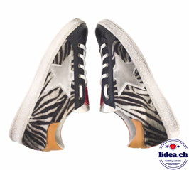L'IDEA Sneaker 110-1 blau/zebra