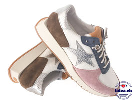 L'IDEA Sneaker 158-2 weiss/ocra/pink